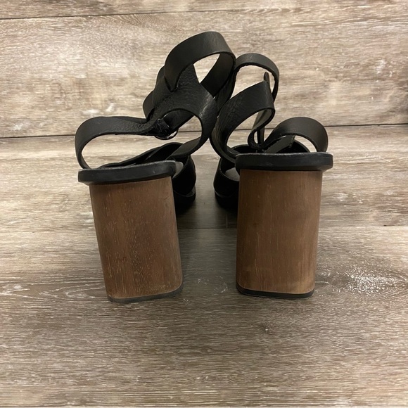 Dolce Vita | Athena Heeled Sandals With Wooden Heels Size 9 - Picture 5 of 11